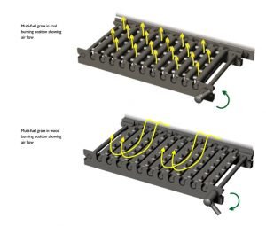 multi fuel adjustable grate Multi Fuel or Wood Burning stove